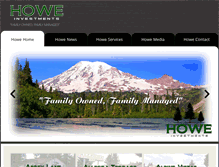 Tablet Screenshot of howeinvestments.com